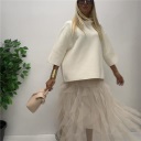 gonna in tulle con balze vic